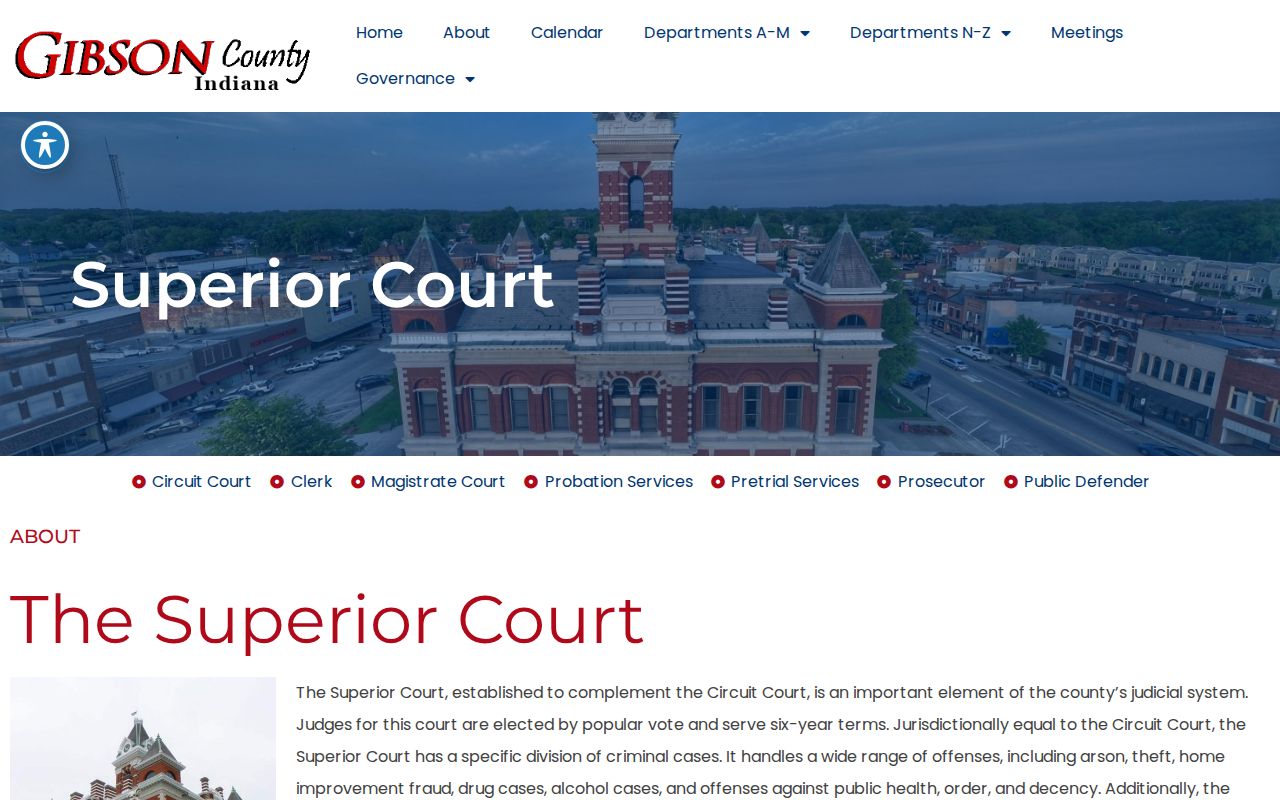 Gibson County civil docket Superior Court source