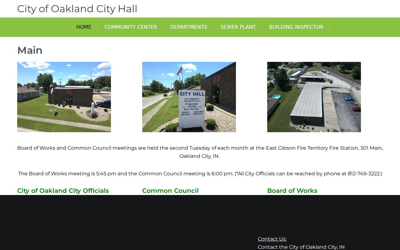 Oakland City court docket compared with city government portal